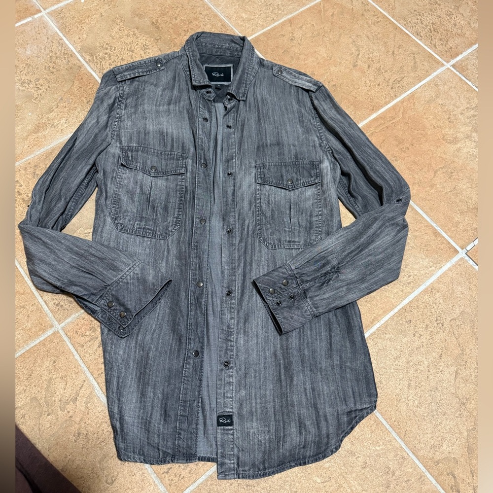 Rails Denim Button Down Sz S